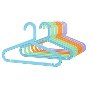 8 pc BAGIS IKEA 
Children's coat-hanger, mixed colors Colorful Plastic Hangers